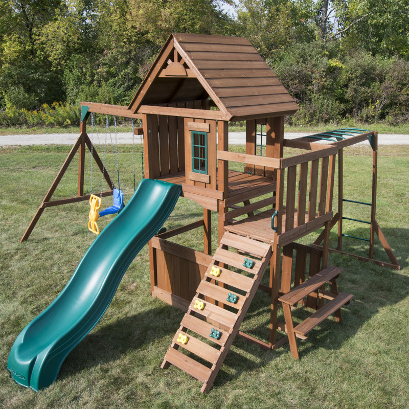 SwingnSlide Knightsbridge Ultimate Swing Set Wayfair.ca